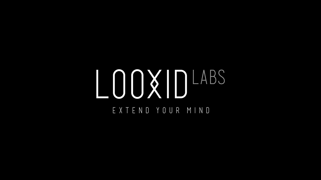 Looxid Labs logo on dark background